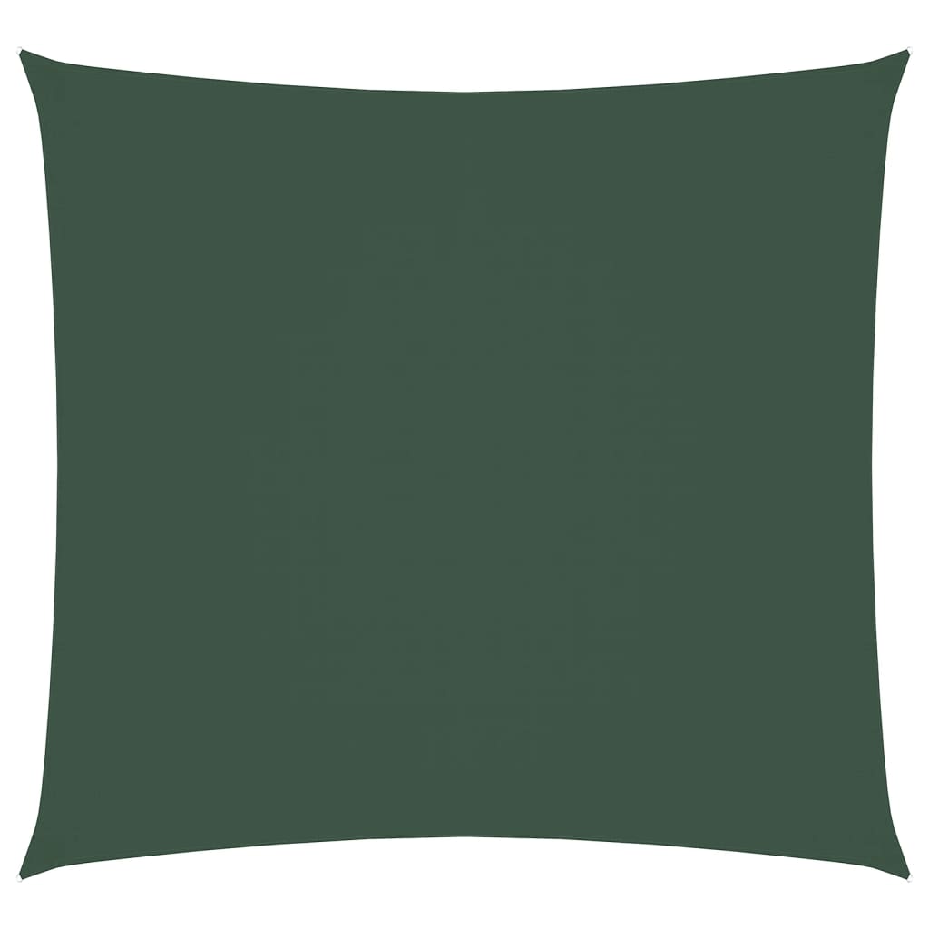 Vela Parasole in Tela Oxford Quadrata 2,5x2,5 m Verde Scuro