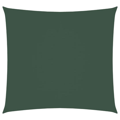 Parasole in Tessuto Oxford Quadrato 3,6x3,6 m Verde Scuro