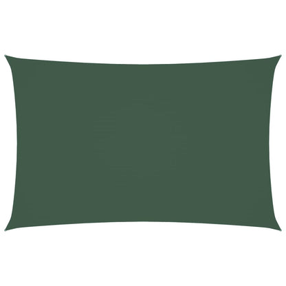 Parasole a Vela Oxford Rettangolare 2x4,5 m Verde Scuro