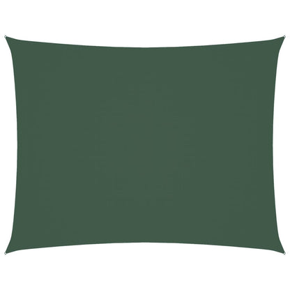 Parasole a Vela Oxford Rettangolare 2,5x4 m Verde Scuro