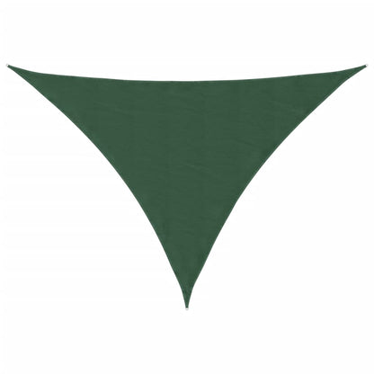 Parasole a Vela Oxford Triangolare 3x4x4 m Verde Scuro