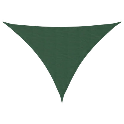 Parasole a Vela Oxford Triangolare 5x6x6 m Verde Scuro