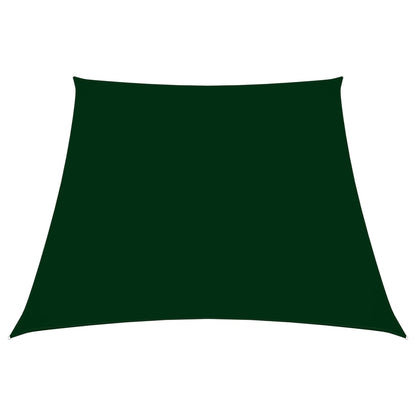 Parasole a Vela in Tela Oxford a Trapezio 2/4x3 m Verde Scuro