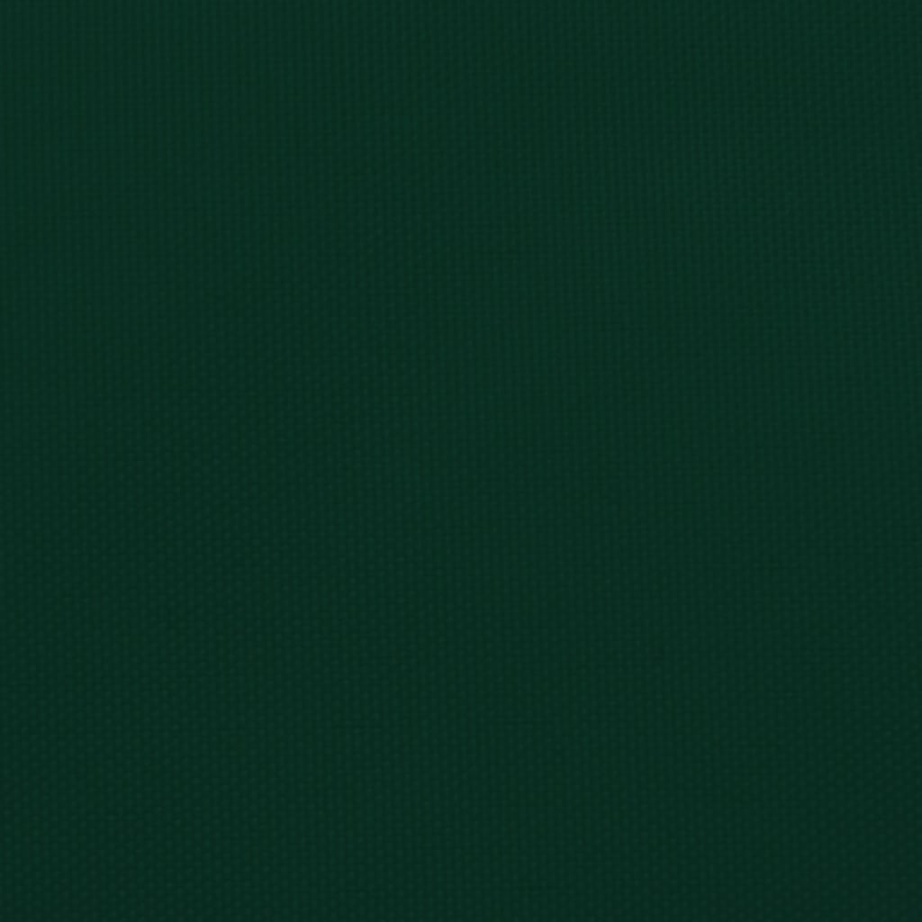 Parasole a Vela in Tela Oxford a Trapezio 2/4x3 m Verde Scuro