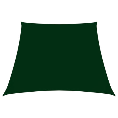 Parasole a Vela in Tela Oxford a Trapezio 3/5x4 m Verde Scuro