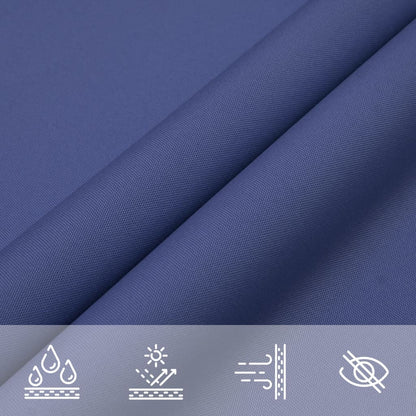 Parasole a Vela Tessuto Oxford Rettangolare 5x7 m Blu