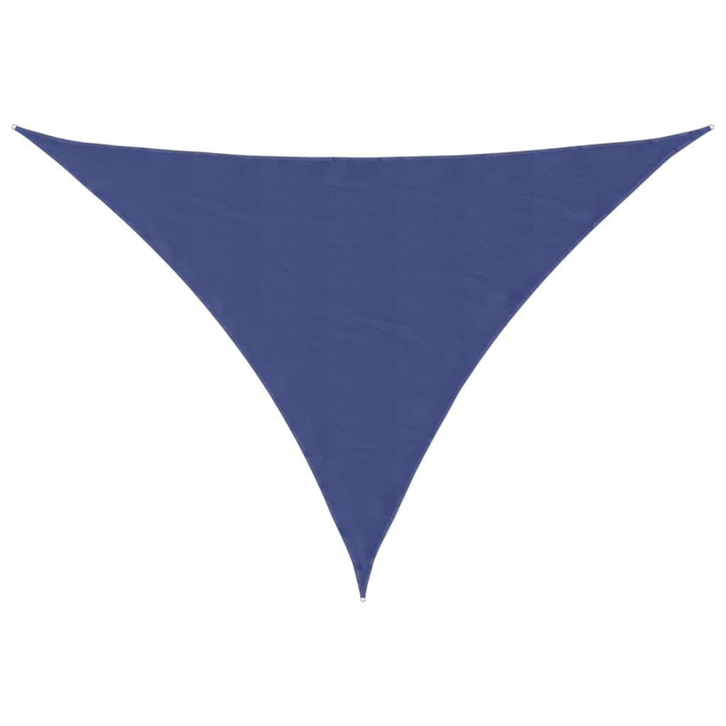 Parasole a Vela Oxford Triangolare 5x5x6 m Blu