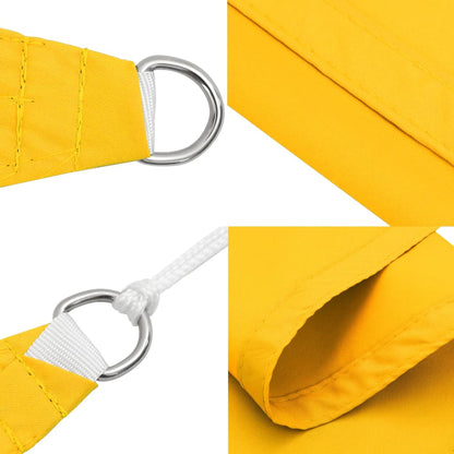 Parasole a Vela Oxford Rettangolare 2,5x5 m Giallo