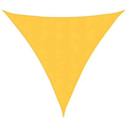 Parasole a Vela Oxford Triangolare 3,6x3,6x3,6 m Giallo