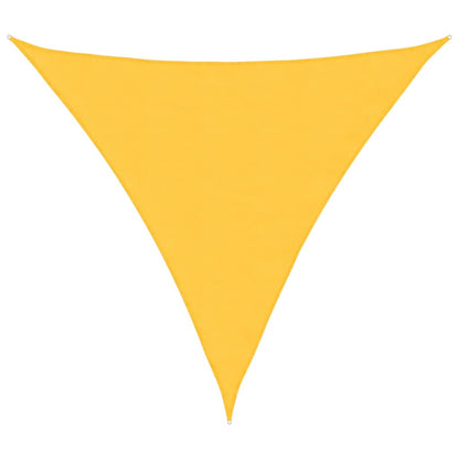 Parasole a Vela Oxford Triangolare 4,5x4,5x4,5 m Giallo