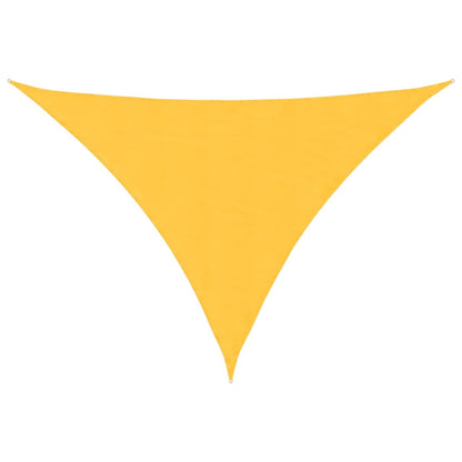 Parasole a Vela Oxford Triangolare 5x5x6 m Giallo