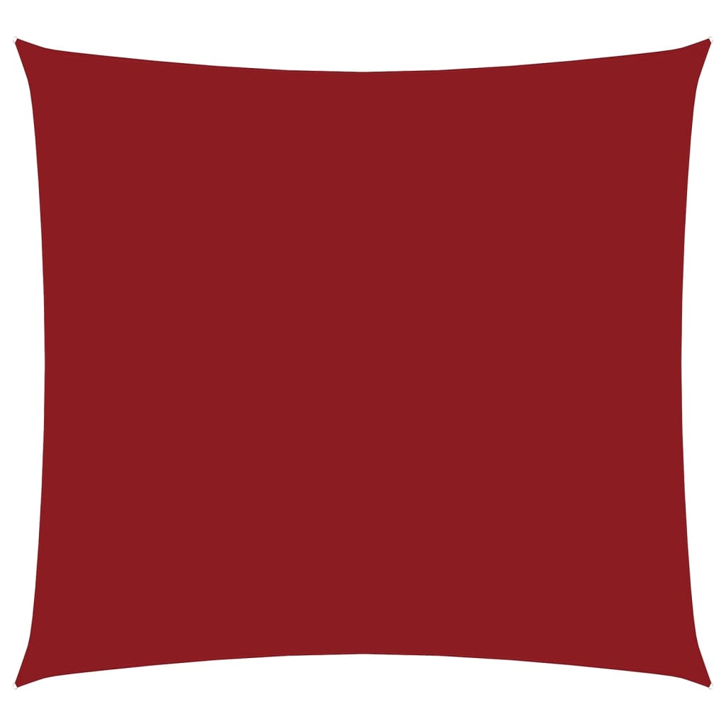 Parasole a Vela in Tela Oxford Quadrato 3x3 m Rosso