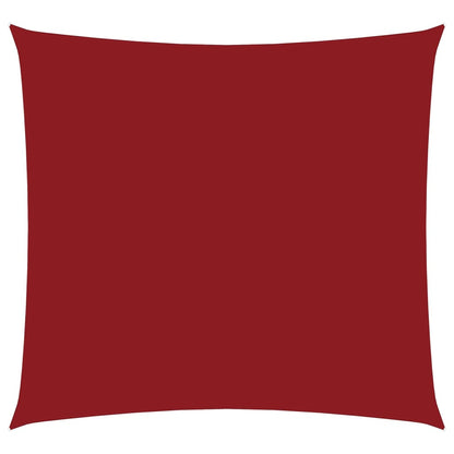 Parasole a Vela in Tela Oxford Quadrato 3x3 m Rosso