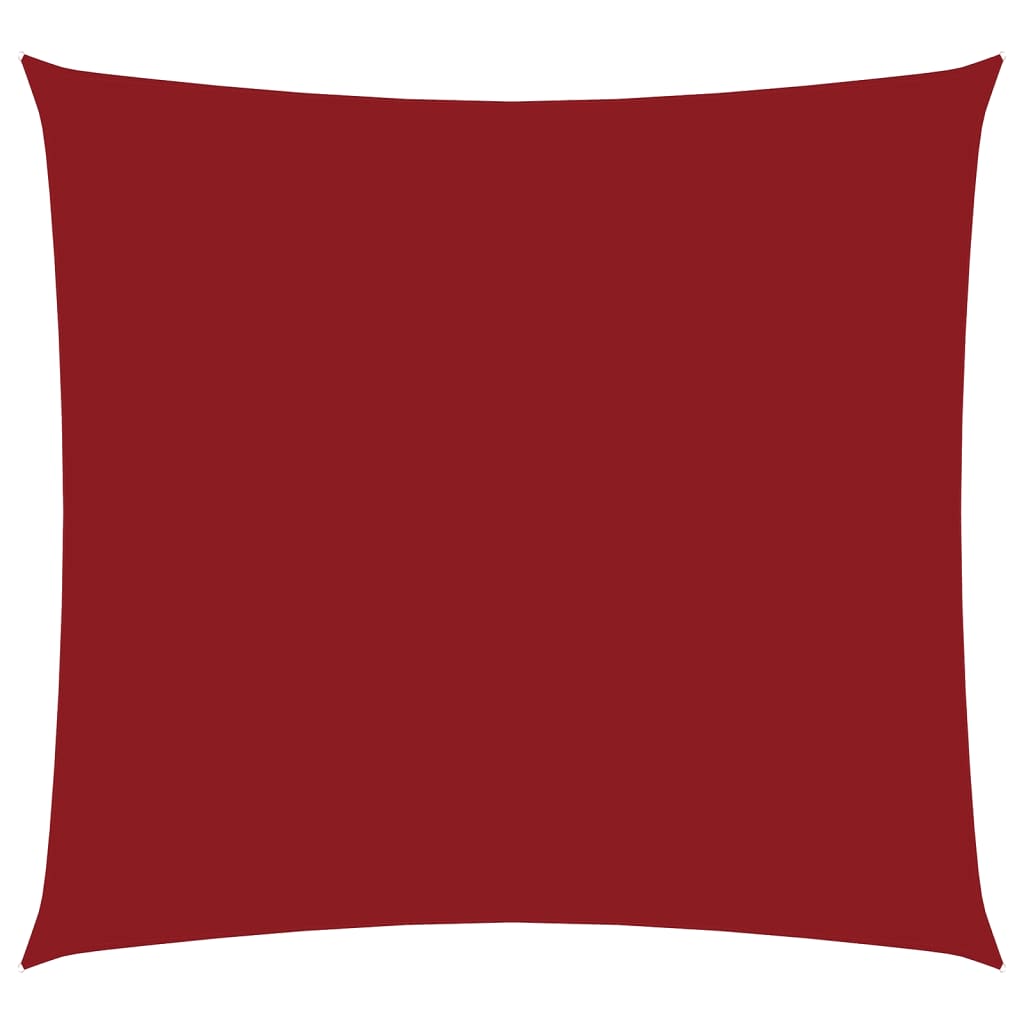 Vela Parasole in Tela Oxford Quadrata 3,6x3,6 m Rosso