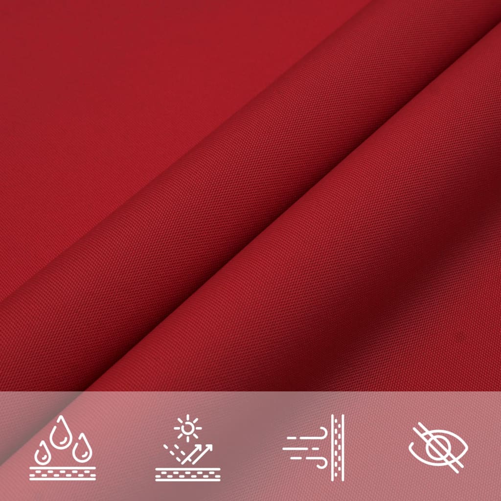 Parasole a Vela Oxford Rettangolare 2x4,5 m Rosso