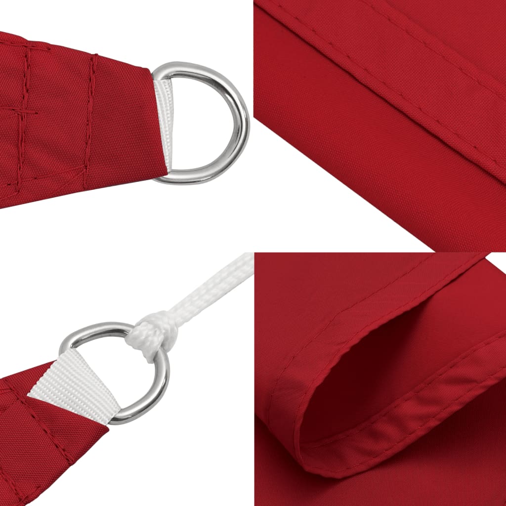 Parasole a Vela Oxford Rettangolare 2x5 m Rosso
