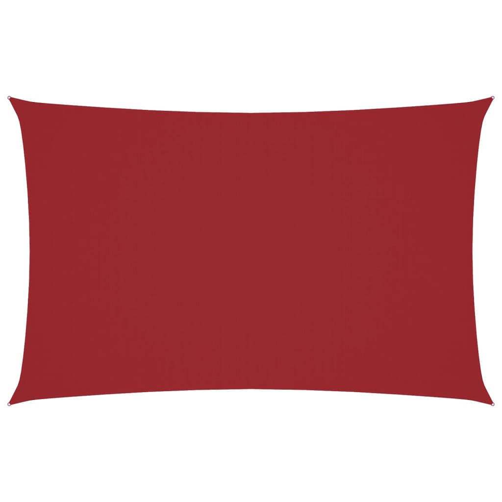 Parasole a Vela Oxford Rettangolare 2,5x5 m Rosso