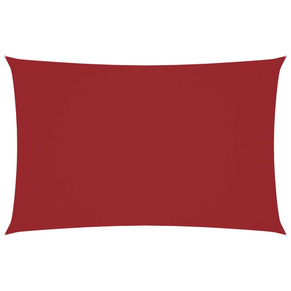 Parasole a Vela Oxford Rettangolare 2,5x5 m Rosso