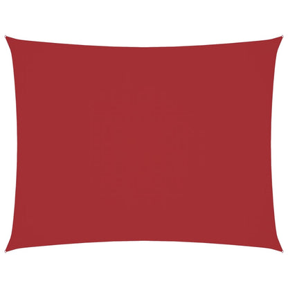Parasole a Vela Oxford Rettangolare 3x4,5 m Rosso