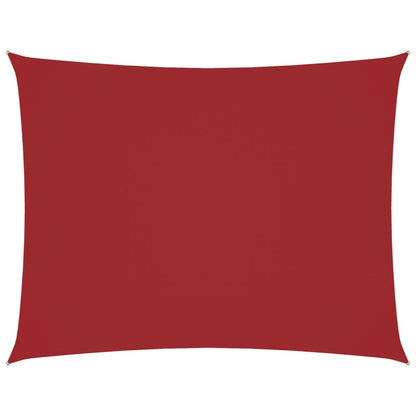 Parasole a Vela Oxford Rettangolare 4x5 m Rosso