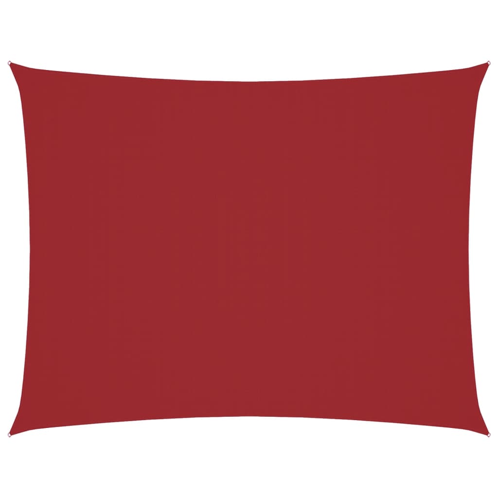 Parasole a Vela Tessuto Oxford Rettangolare 5x7m Rosso