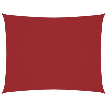 Parasole a Vela Tessuto Oxford Rettangolare 5x7m Rosso