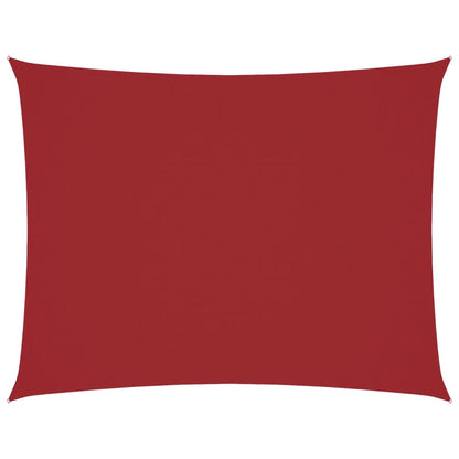 Parasole a Vela Oxford Rettangolare 6x7 m Rosso