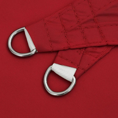 Parasole a Vela Oxford Triangolare 2,5x2,5x3,5 m Rosso