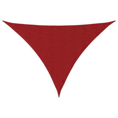 Parasole a Vela Oxford Triangolare 4x4x5,8 m Rosso