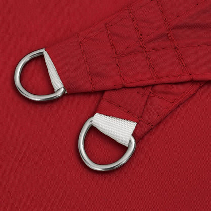 Parasole a Vela Oxford Triangolare 5x7x7 m Rosso