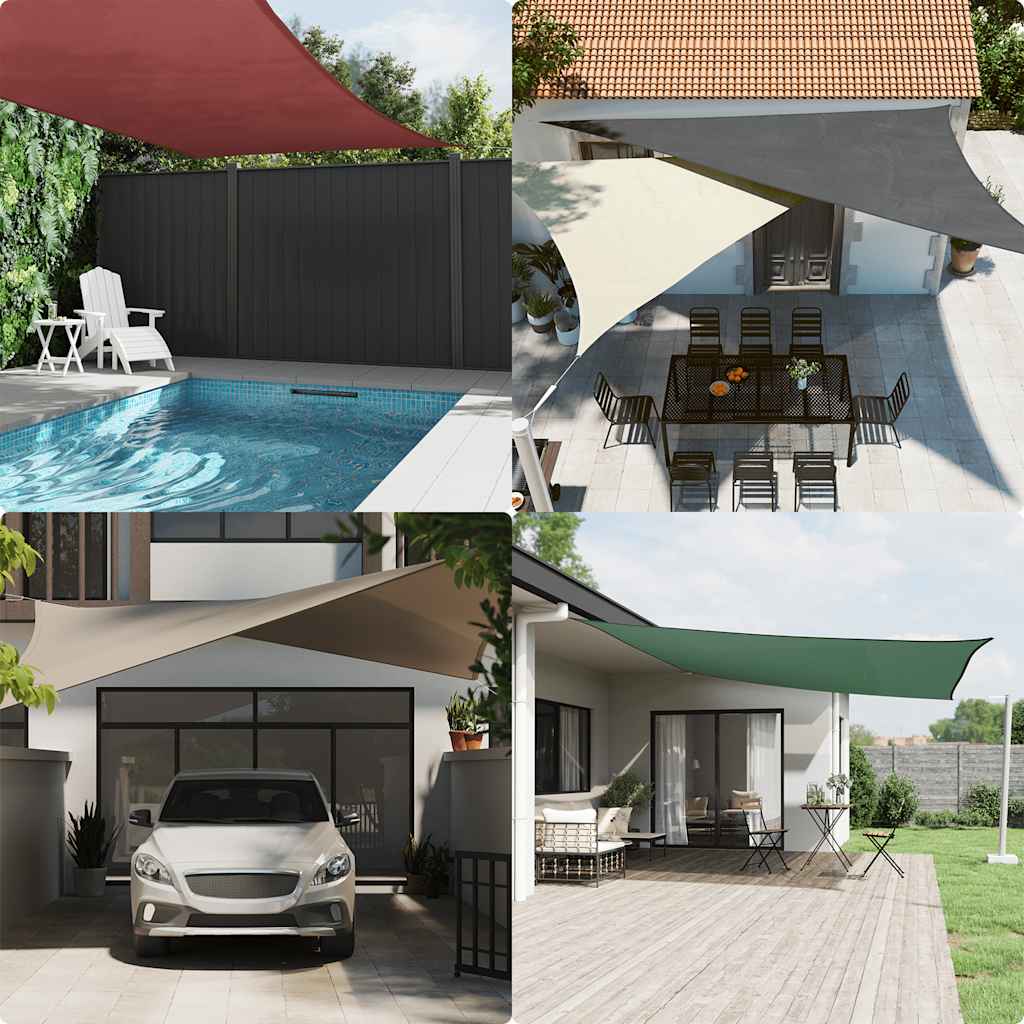 Parasole a Vela Oxford Rettangolare 2x3,5 m Arancione