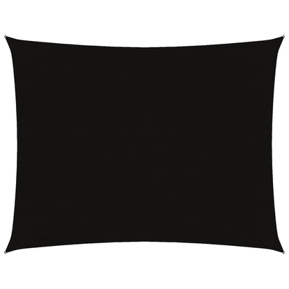 Parasole a Vela Oxford Rettangolare 3x6 m Nero