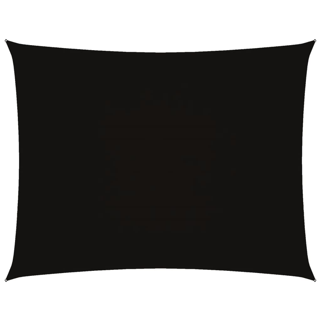Parasole a Vela Oxford Rettangolare 3,5x5 m Nero