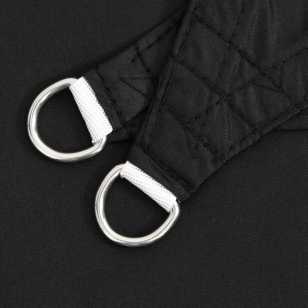 Parasole a Vela Oxford Triangolare 3,6x3,6x3,6 m Nero