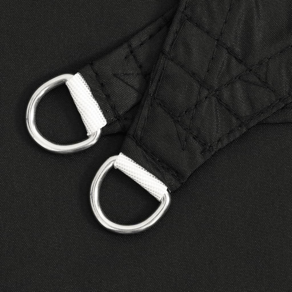 Parasole a Vela Oxford Triangolare 5x7x7 m Nero
