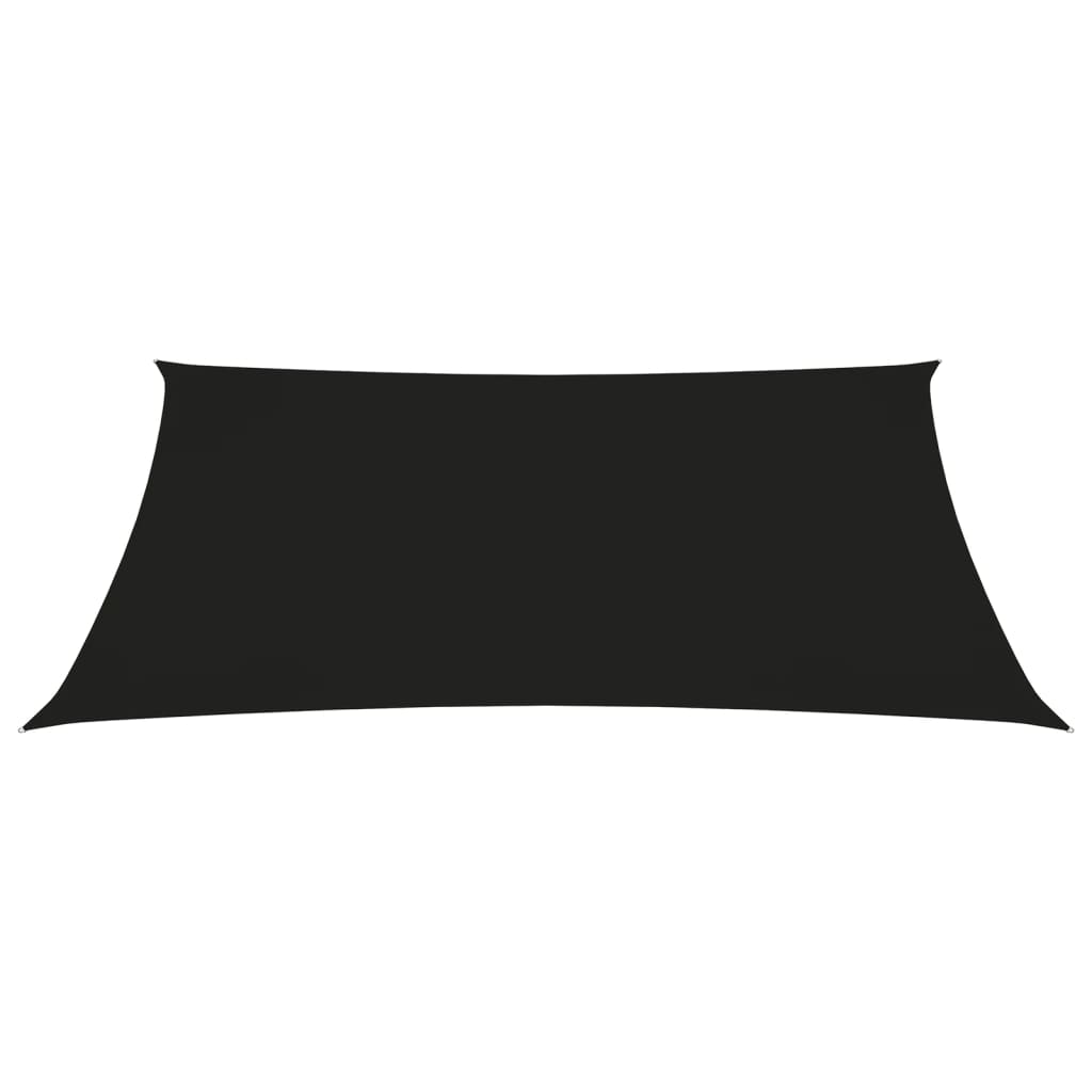 Parasole a Vela in Tela Oxford a Trapezio 3/5x4 m Nero