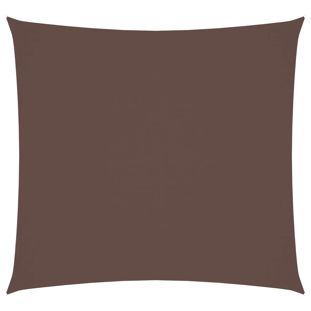 Vela Parasole in Tessuto Oxford Quadrata 3,6x3,6 m Marrone
