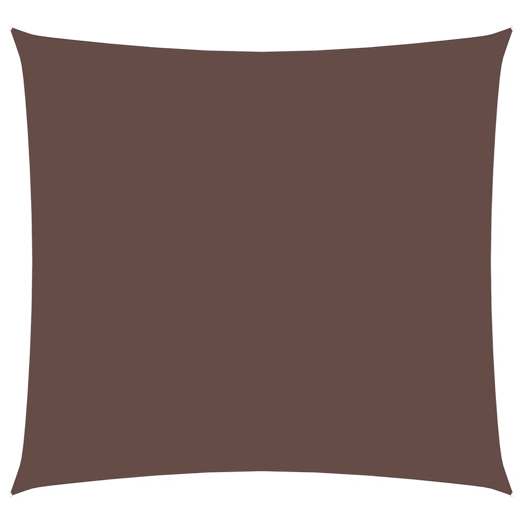 Parasole a Vela in Tela Oxford Quadrata 6x6 m Marrone