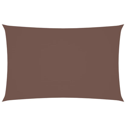Parasole a Vela Oxford Rettangolare 2x5 m Marrone