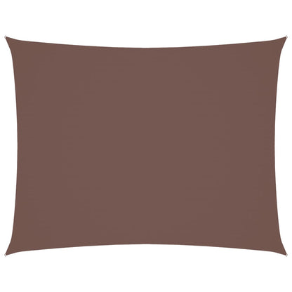 Parasole a Vela Oxford Rettangolare 3x4 m Marrone