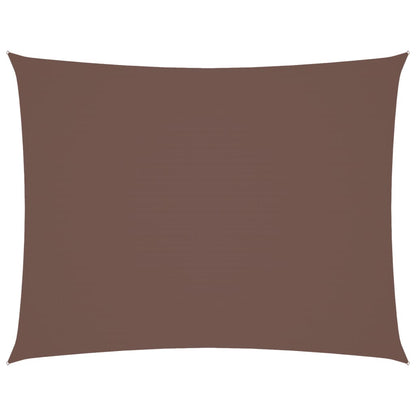 Parasole a Vela Oxford Rettangolare 3x6 m Marrone