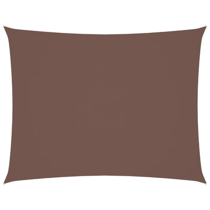Parasole a Vela Oxford Rettangolare 4x6 m Marrone