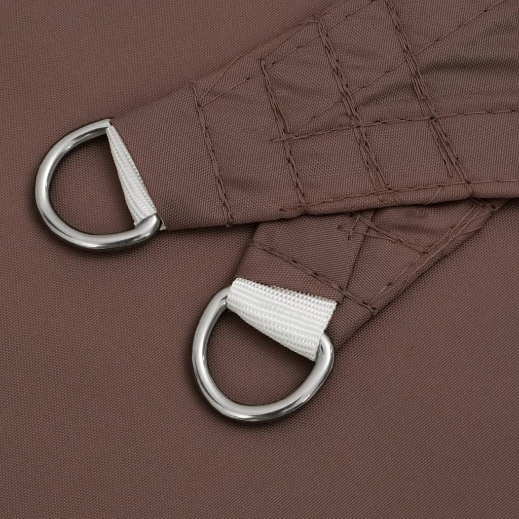 Parasole a Vela Oxford Triangolare 4x4x5,8 m Marrone