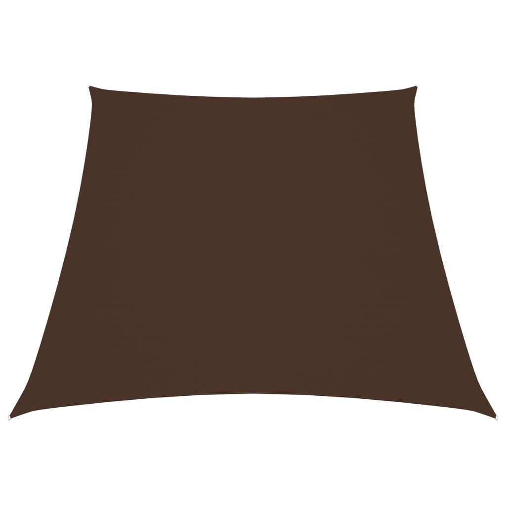 Parasole a Vela in Tela Oxford a Trapezio 2/4x3 m Marrone