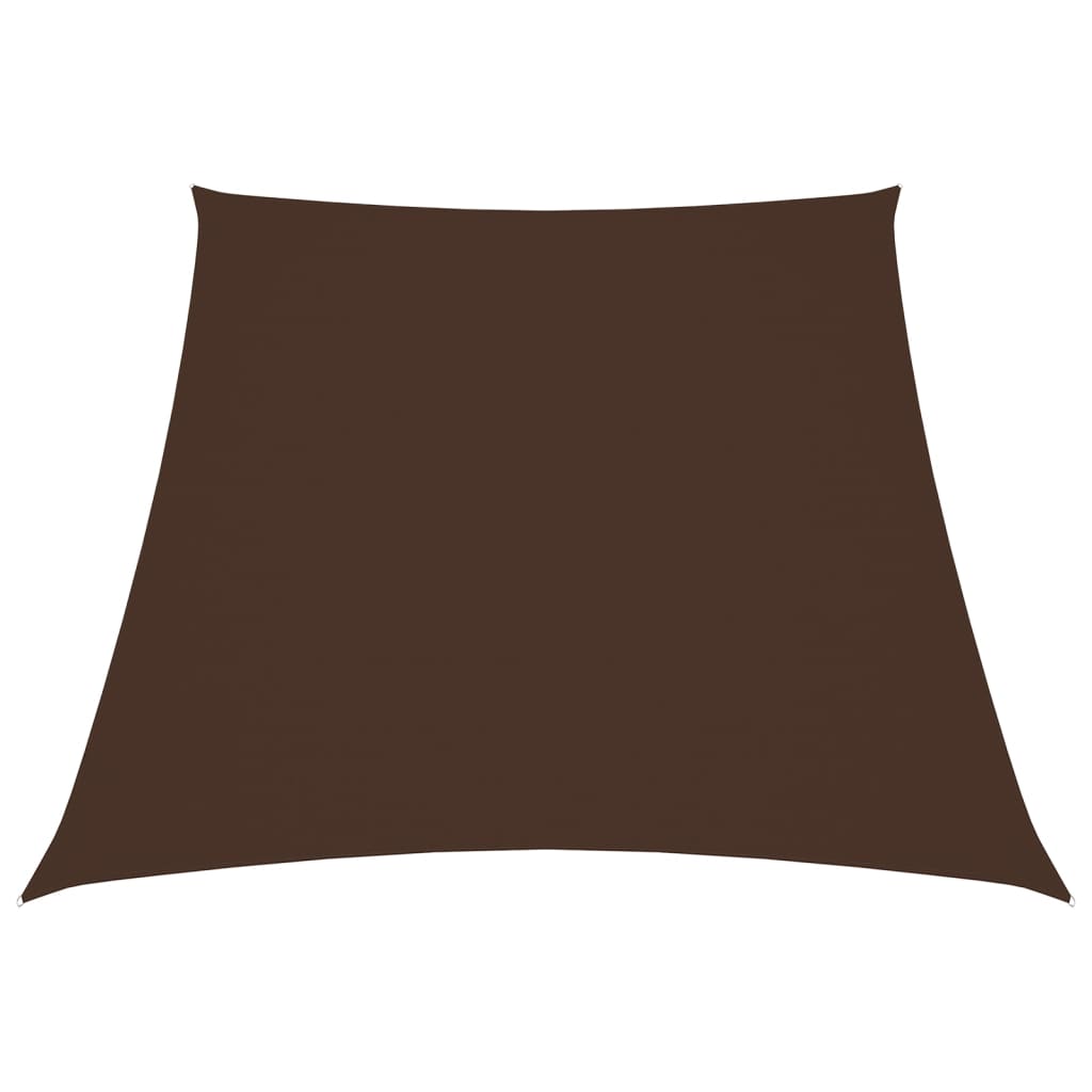 Parasole a Vela in Tela Oxford a Trapezio 3/4x3 m Marrone