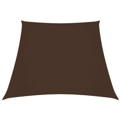 Parasole a Vela in Tela Oxford a Trapezio 3/4x3 m Marrone