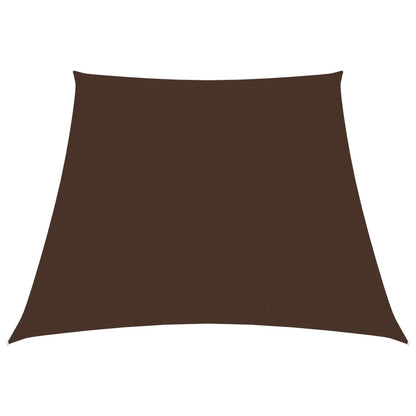 Parasole a Vela in Tela Oxford a Trapezio 3/5x4 m Marrone