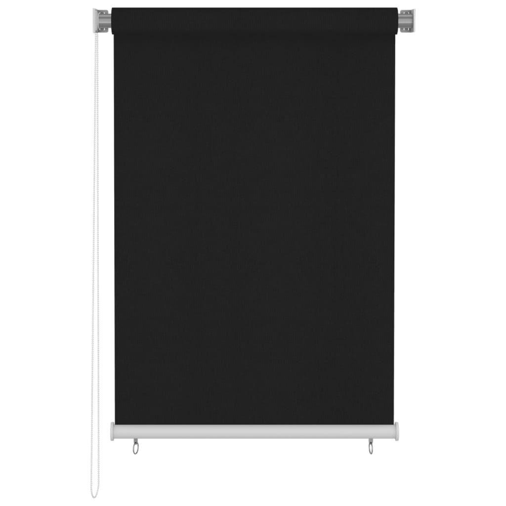 Tenda a Rullo per Esterni 100x140 cm Nera