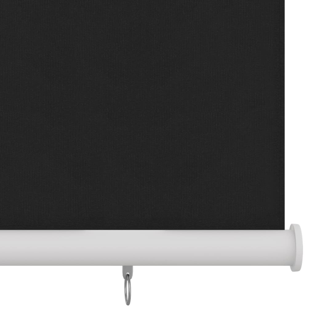 Tenda a Rullo per Esterni 100x140 cm Nera