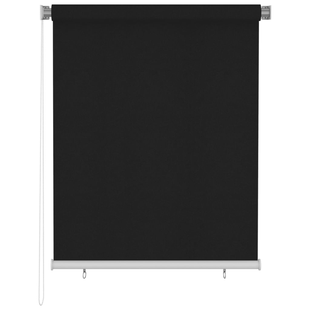 Tenda a Rullo per Esterni 120x140 cm Nera